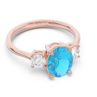 Three Stone Oval Matr Ring