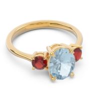 Three Stone Oval Matr Ring