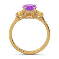 Three Stone Oval Matr Ring