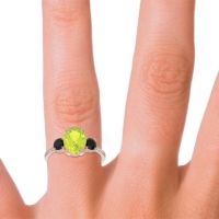 Three Stone Oval Matr Ring