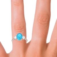 Three Stone Oval Matr Ring