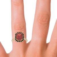 Halo Octagon Dasi Ring