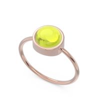 Solitaire Cabochon Bezel Mandala Ring
