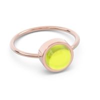 Solitaire Cabochon Bezel Mandala Ring