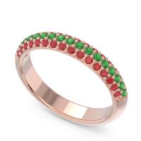 Half Eternity Pave Kalmasa Band