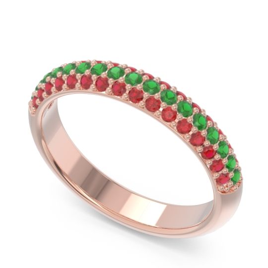 Half Eternity Pave Kalmasa Band