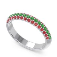 Half Eternity Pave Kalmasa Band