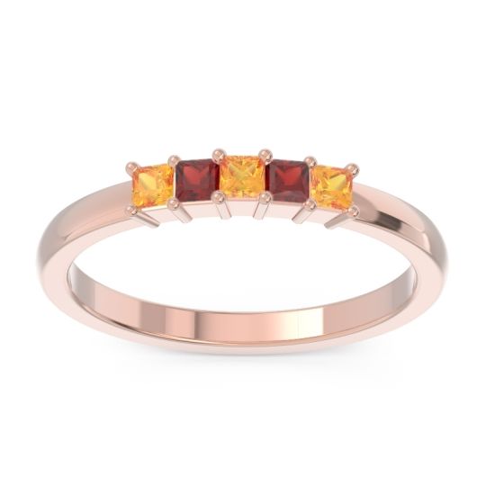 Pave Princess Cut Rajji Band