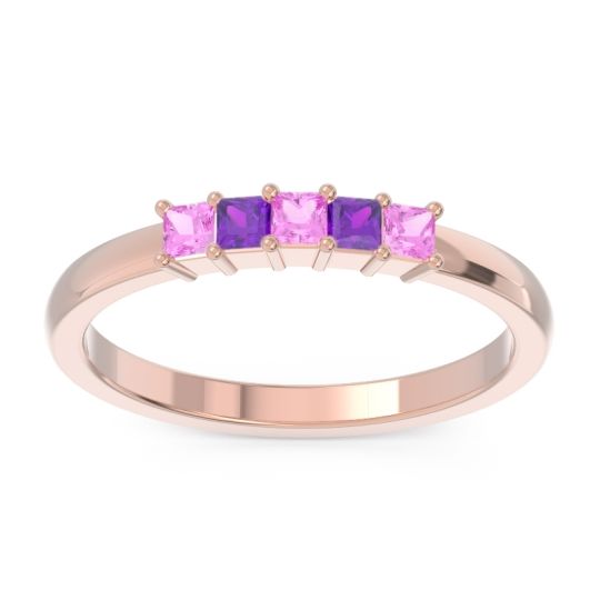 Pave Princess Cut Rajji Band