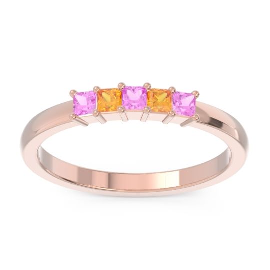 Pave Princess Cut Rajji Band
