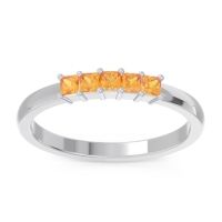 Pave Princess Cut Rajji Band