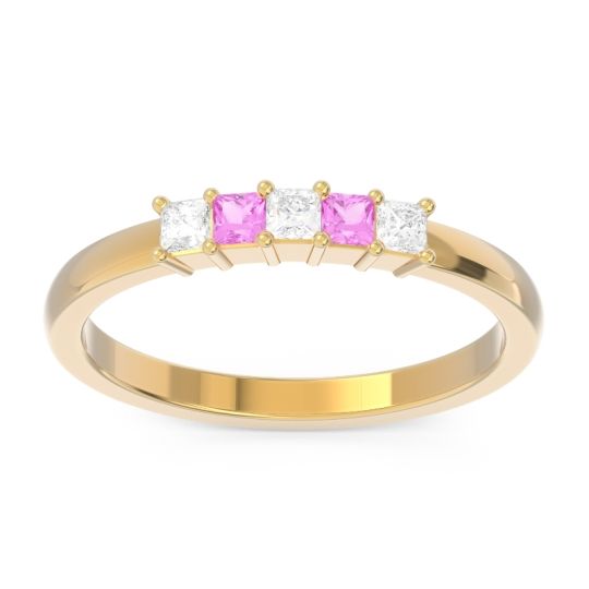 Pave Princess Cut Rajji Band