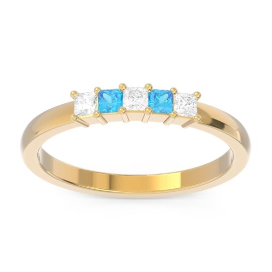 Pave Princess Cut Rajji Band
