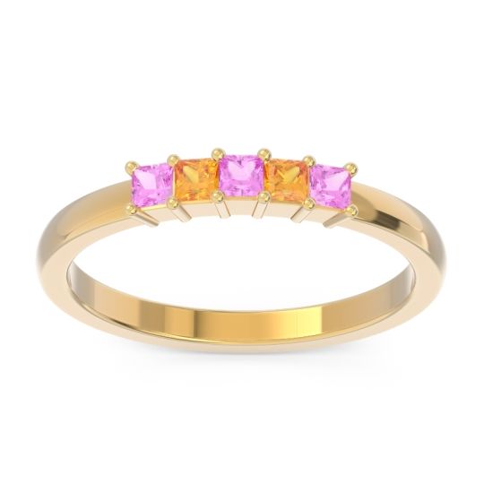 Pave Princess Cut Rajji Band