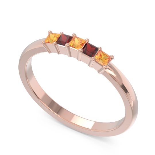 Pave Princess Cut Rajji Band