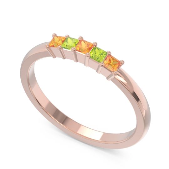 Pave Princess Cut Rajji Band