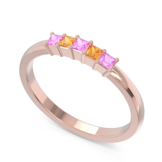 Pave Princess Cut Rajji Band