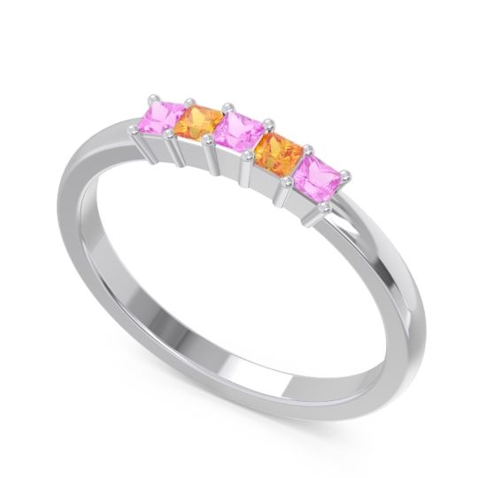 Pave Princess Cut Rajji Band