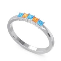 Pave Princess Cut Rajji Band
