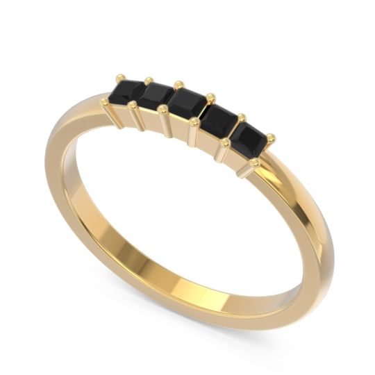 Pave Princess Cut Rajji Band