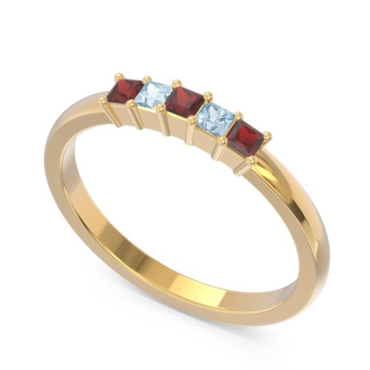 Pave Princess Cut Rajji Band