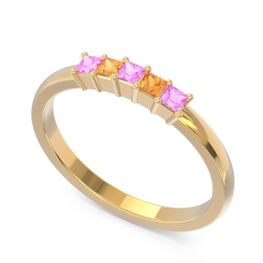Pave Princess Cut Rajji Band