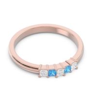 Pave Princess Cut Rajji Band