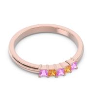 Pave Princess Cut Rajji Band