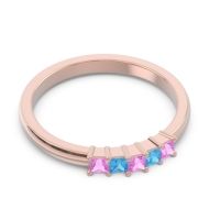 Pave Princess Cut Rajji Band