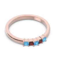 Pave Princess Cut Rajji Band