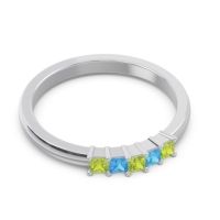 Pave Princess Cut Rajji Band
