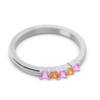 Pave Princess Cut Rajji Band