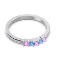 Pave Princess Cut Rajji Band