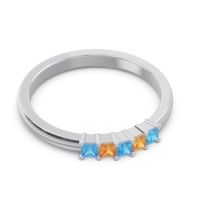 Pave Princess Cut Rajji Band