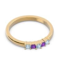 Pave Princess Cut Rajji Band