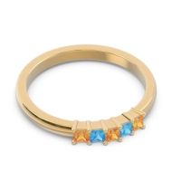 Pave Princess Cut Rajji Band