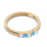 Pave Princess Cut Rajji Band