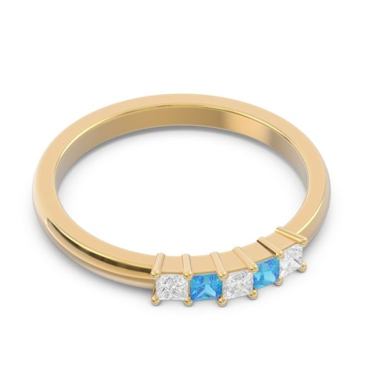 Pave Princess Cut Rajji Band
