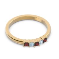 Pave Princess Cut Rajji Band