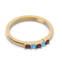 Pave Princess Cut Rajji Band