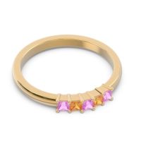 Pave Princess Cut Rajji Band