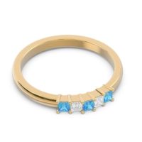 Pave Princess Cut Rajji Band