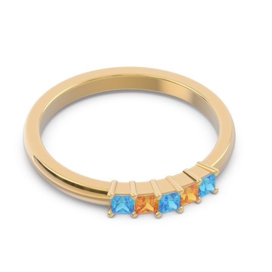 Pave Princess Cut Rajji Band