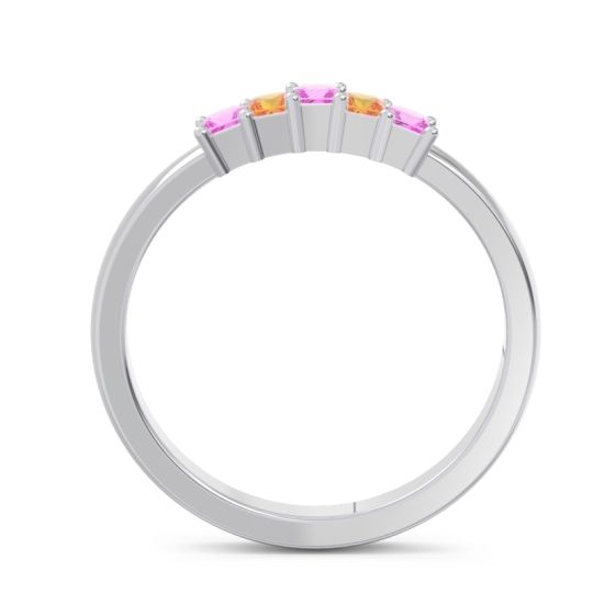 Pave Princess Cut Rajji Band