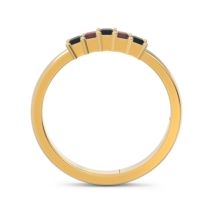 Pave Princess Cut Rajji Band