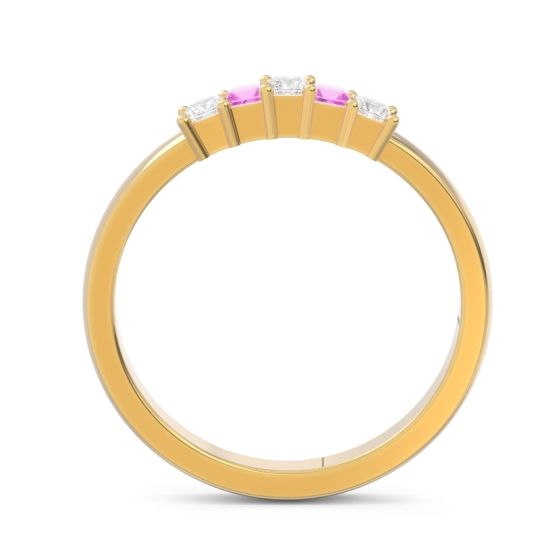 Pave Princess Cut Rajji Band