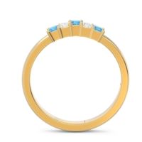 Pave Princess Cut Rajji Band