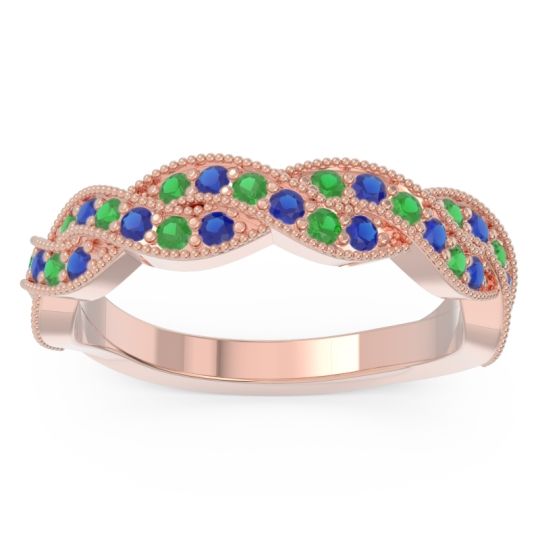 Half Eternity Milgrain Pave Tantvaya Band