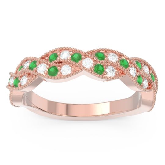 Half Eternity Milgrain Pave Tantvaya Band