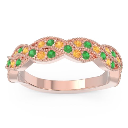 Half Eternity Milgrain Pave Tantvaya Band